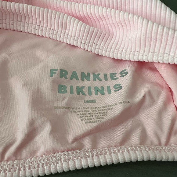 NEW Frankies Bikinis Connor Ribbed Scoop Bikini Top – L - Picture 5 of 6
